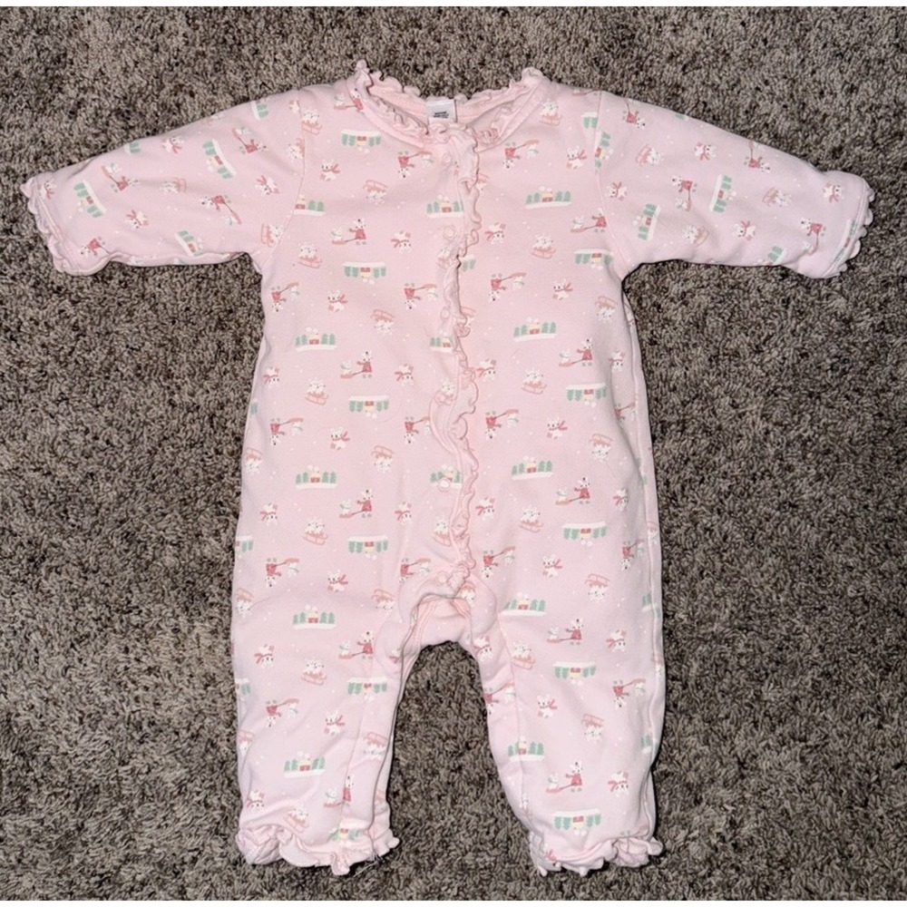 Baby Girl Outfit Newborn Gap Y2K Pink Bunny  Outfit Holiday Collection‎ 2004